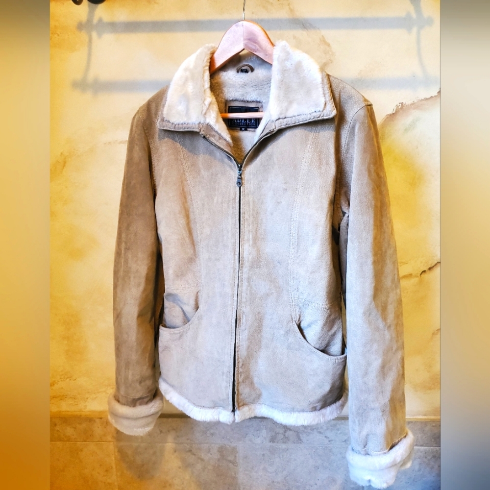 ADLER Collection Leather Coat